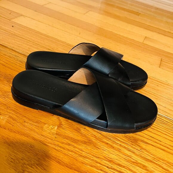 Madewell Louisa Crisscross Slides Size 8 - Picture 1 of 16